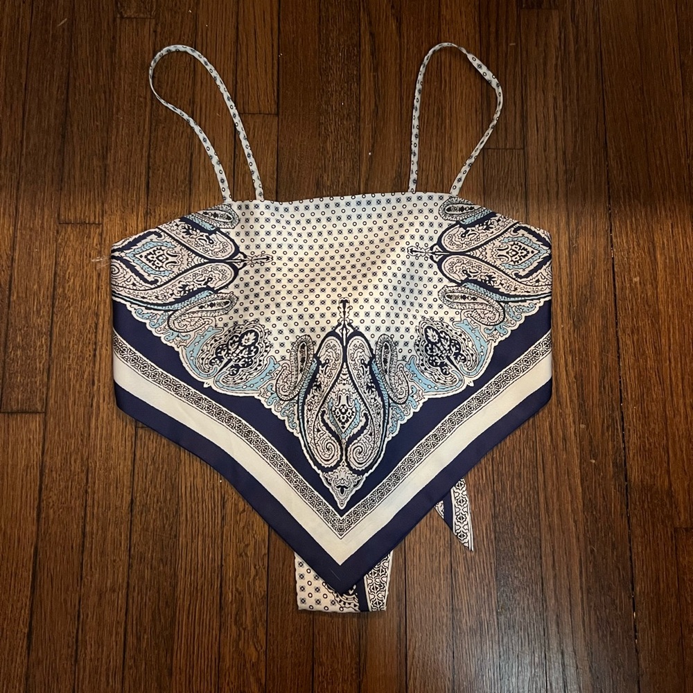 VINTAGE SCARF TOP - Picture 2 of 4